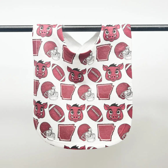 Baby Razorback Baby Bib