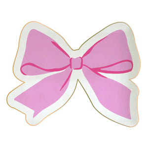 Pink Bow-Shaped Trinket Dish